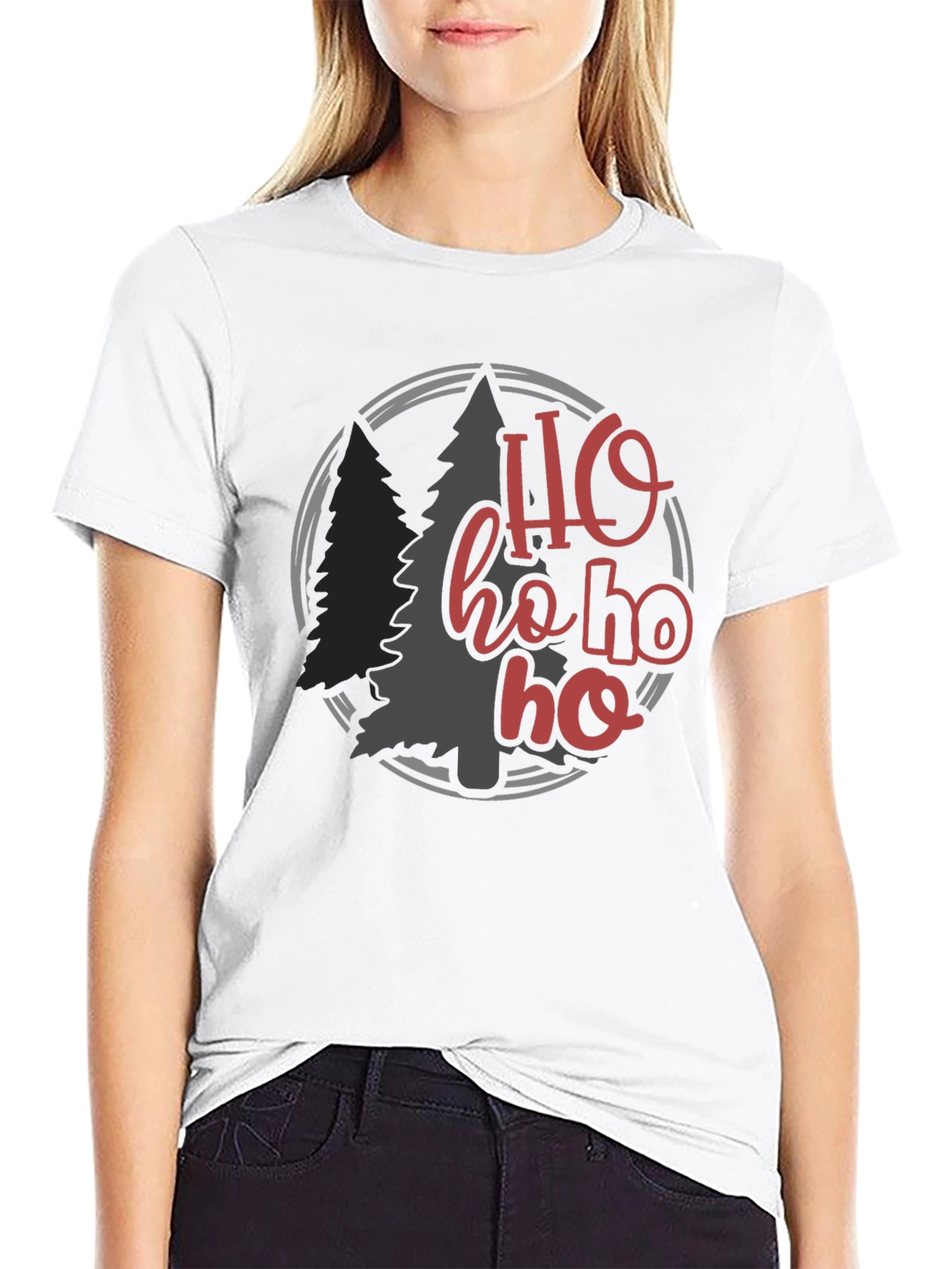 Holiday Ho Ho Ho Christmas Tee