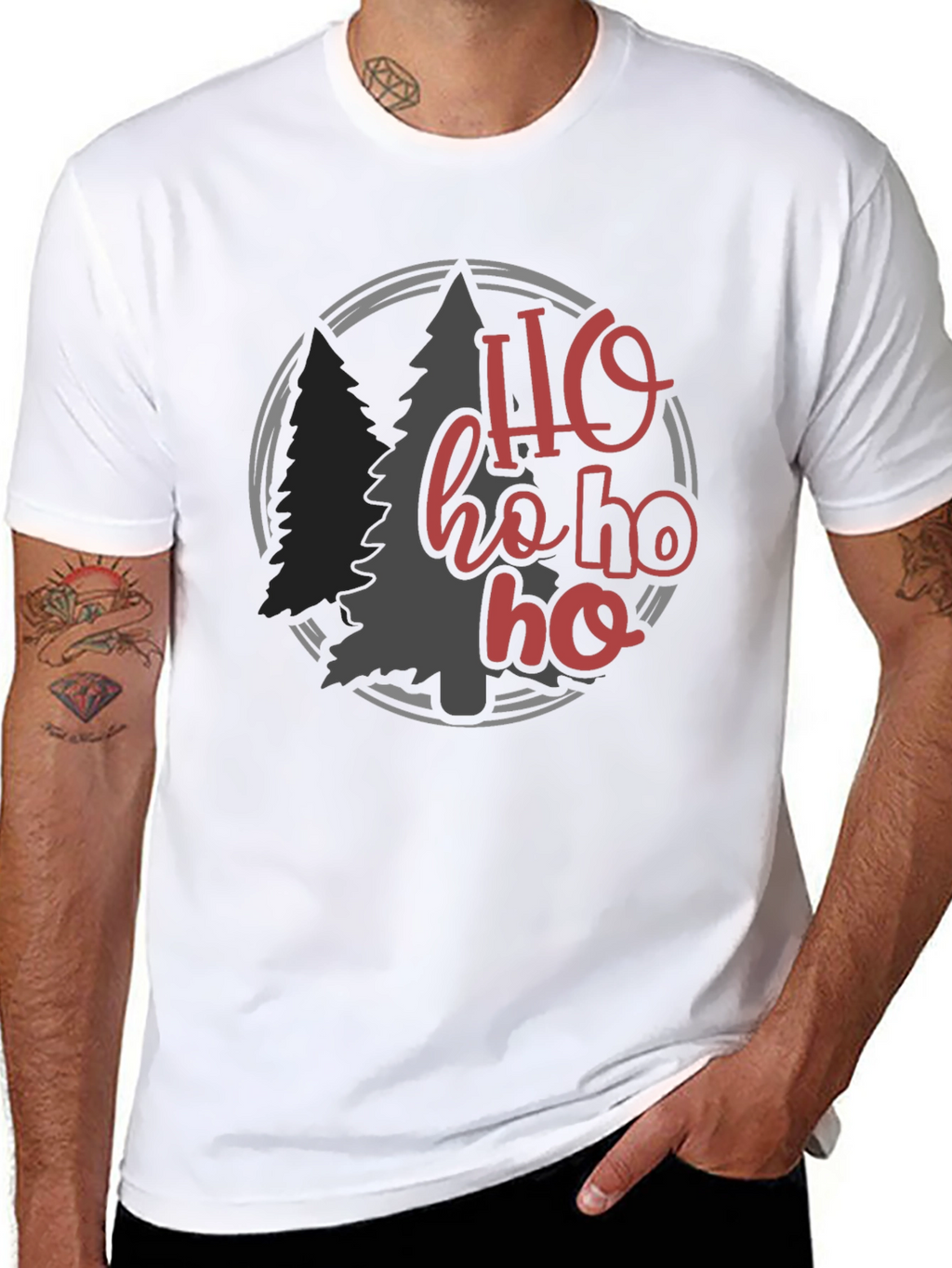 Holiday Ho Ho Ho Christmas Tee