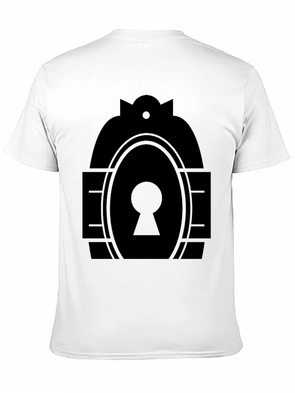 Keyhole Graphic Tee - Modern Minimalist Design
