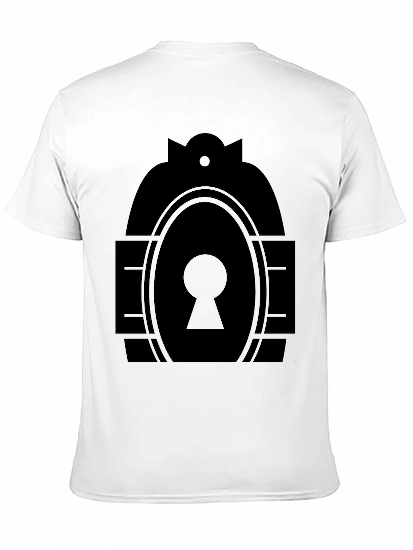 Keyhole Graphic Tee - Modern Minimalist Design