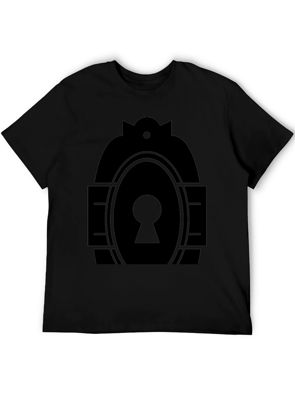 Keyhole Graphic Tee - Modern Minimalist Design