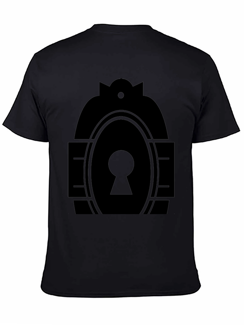 Keyhole Graphic Tee - Modern Minimalist Design