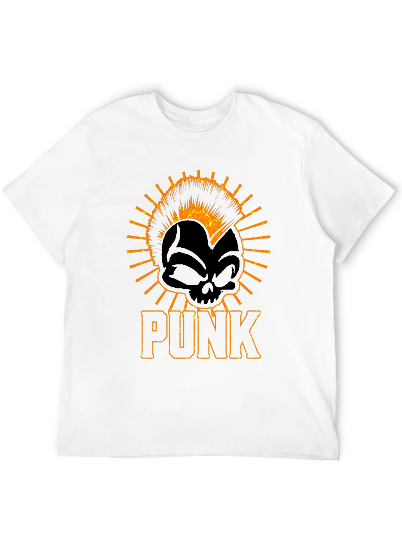 Punk Skull Graphic Tee - Edgy Style