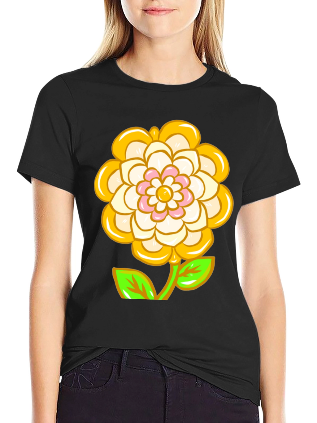 Flower Power Graphic Tee - Trendy & Unique!