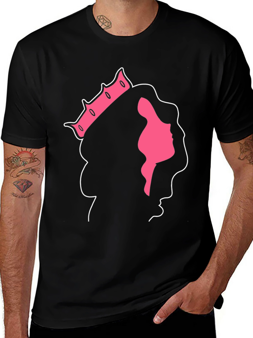 Queen Silhouette Black T-Shirt