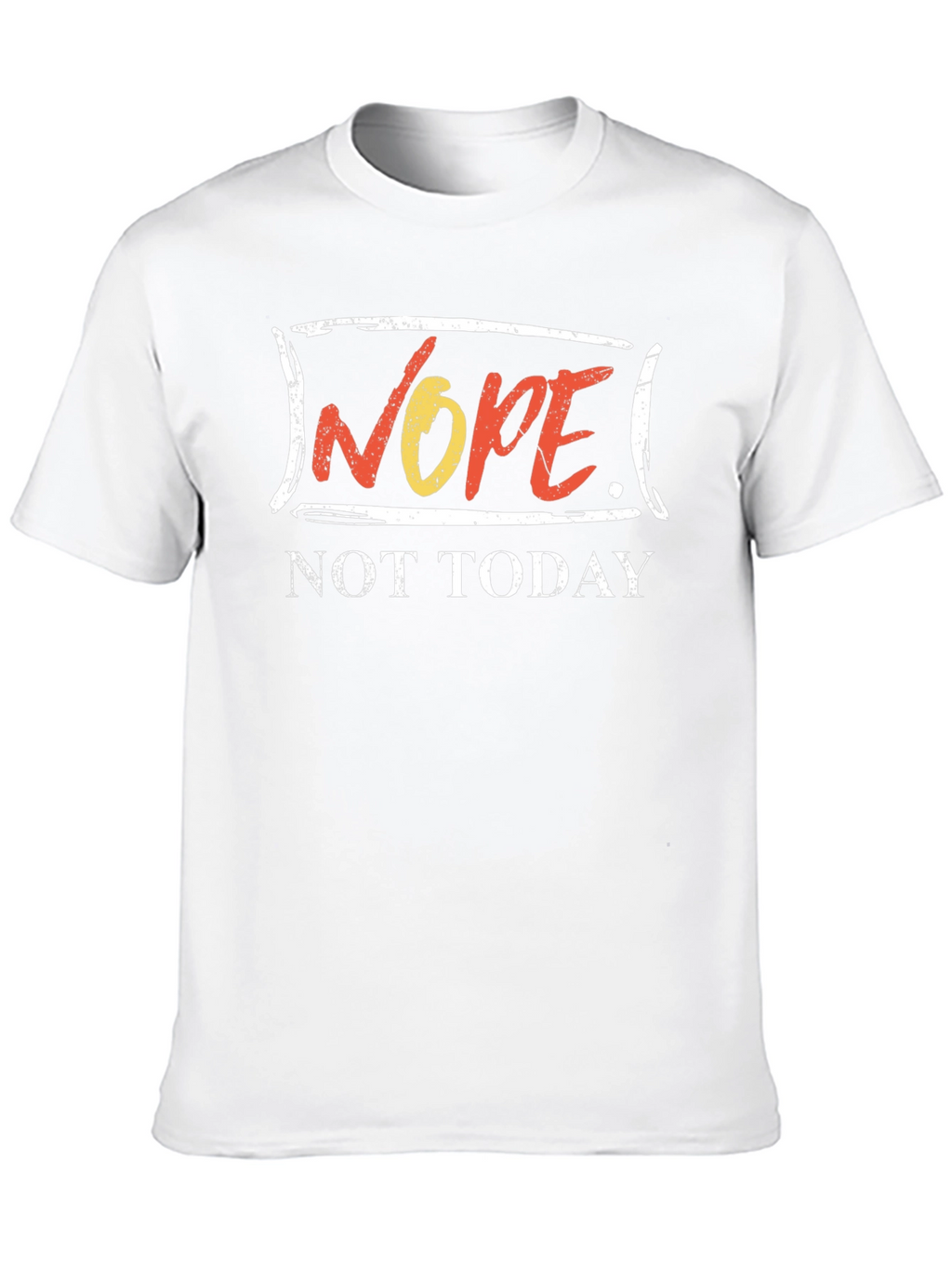 Nope Not Today Graphic Tee - Black Cotton Shirt
