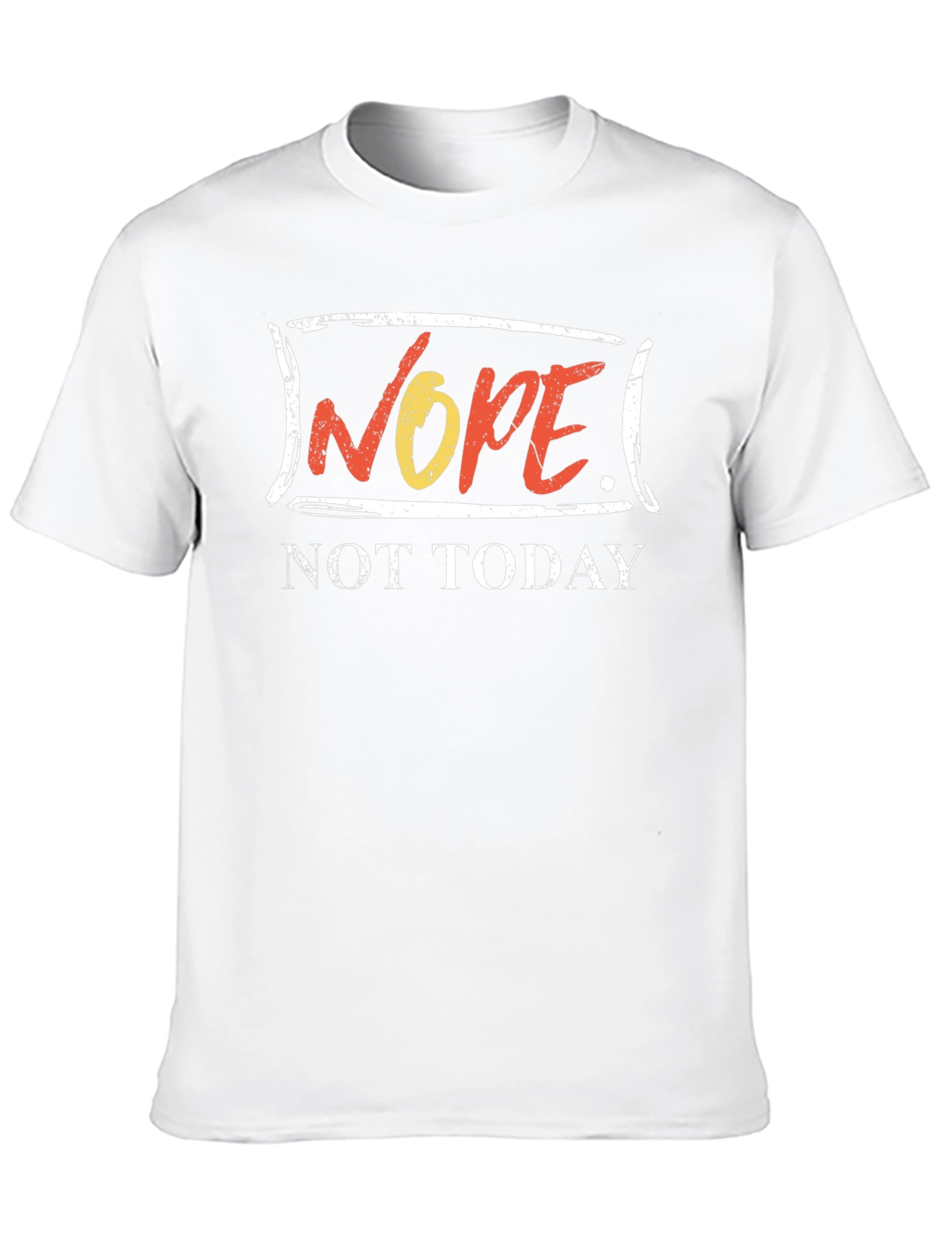 Nope Not Today Graphic Tee - Black Cotton Shirt