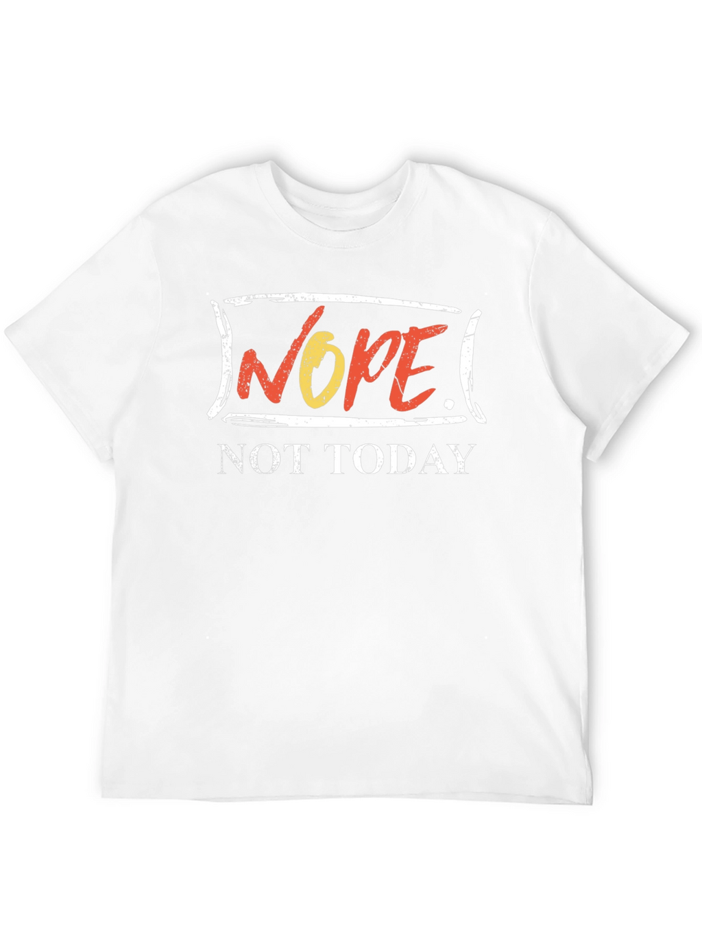 Nope Not Today Graphic Tee - Black Cotton Shirt