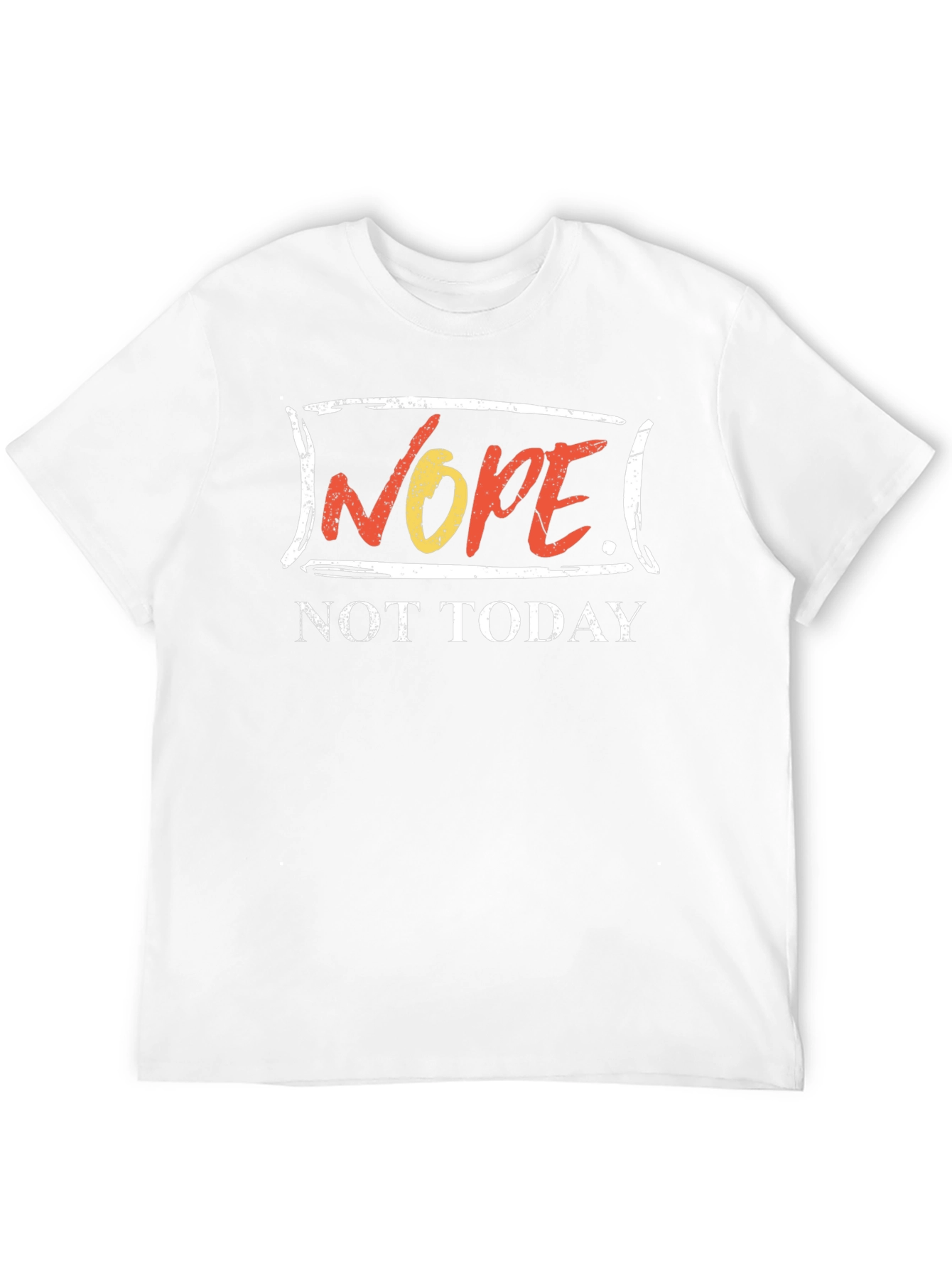 Nope Not Today Graphic Tee - Black Cotton Shirt