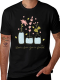 Bloom Where Youre Planted Graphic Tee - Black