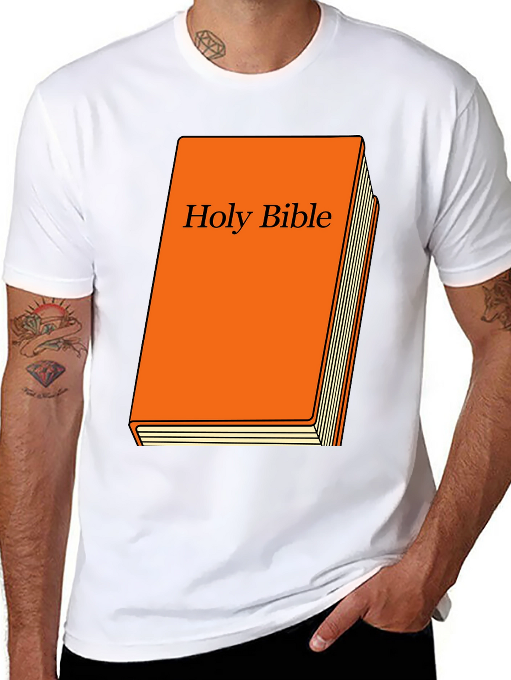 Holy Bible T-Shirt Religious Book Tee