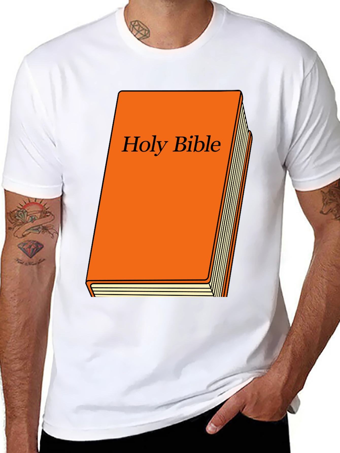 Holy Bible T-Shirt Religious Book Tee