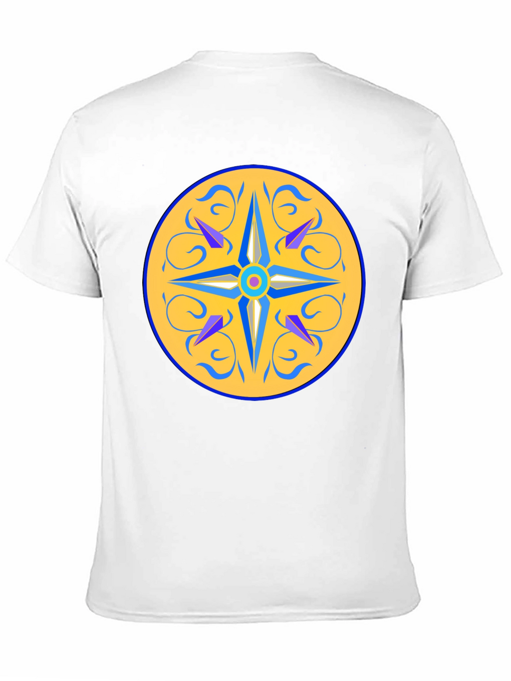 Unique Mandala Design Black T-Shirt