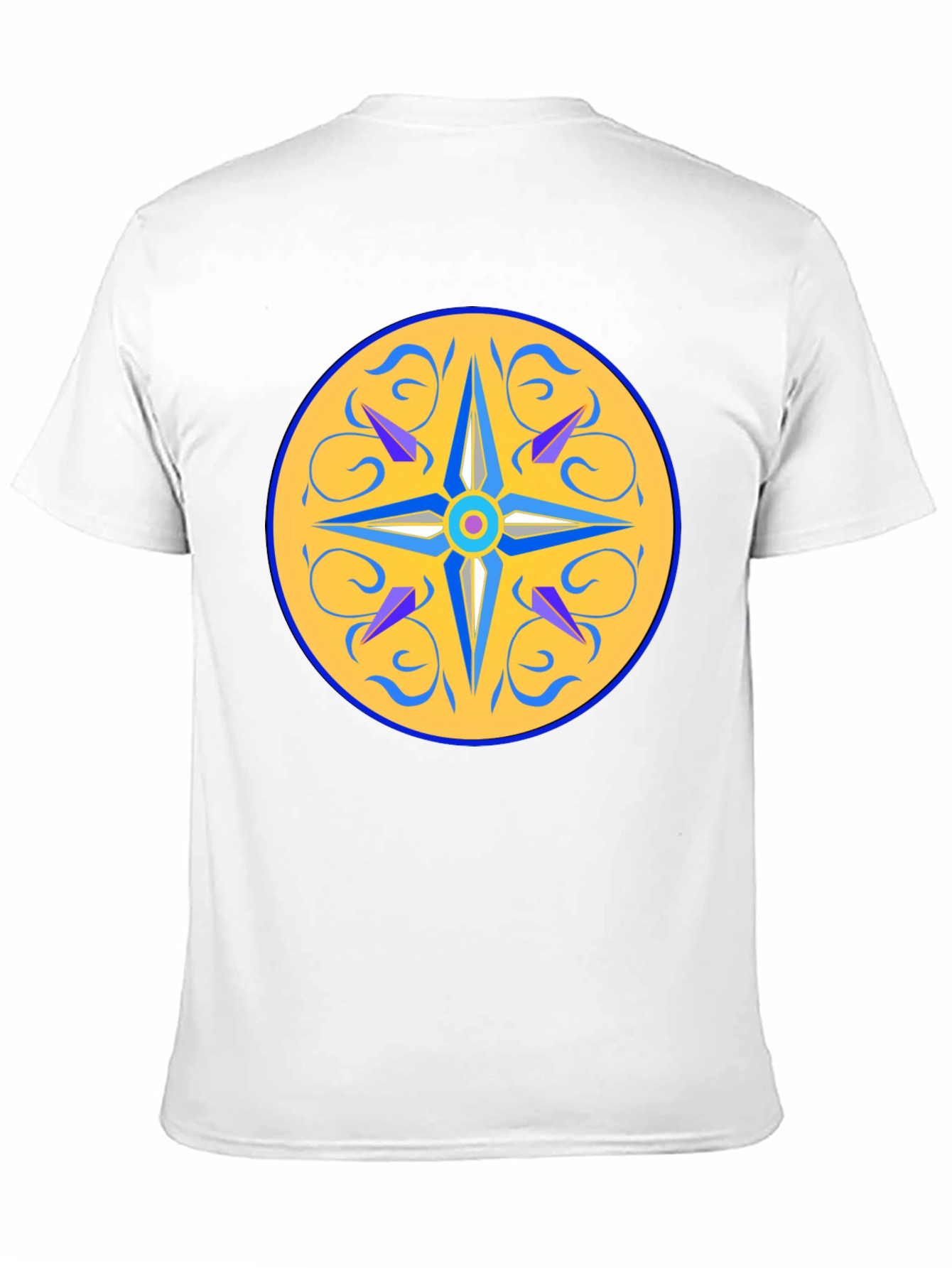 Unique Mandala Design Black T-Shirt