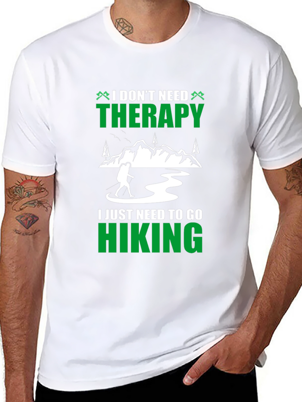 Hiking Therapy T-Shirt - Nature Lover Tee