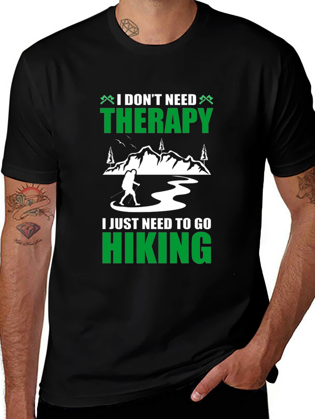 Hiking Therapy T-Shirt - Nature Lover Tee