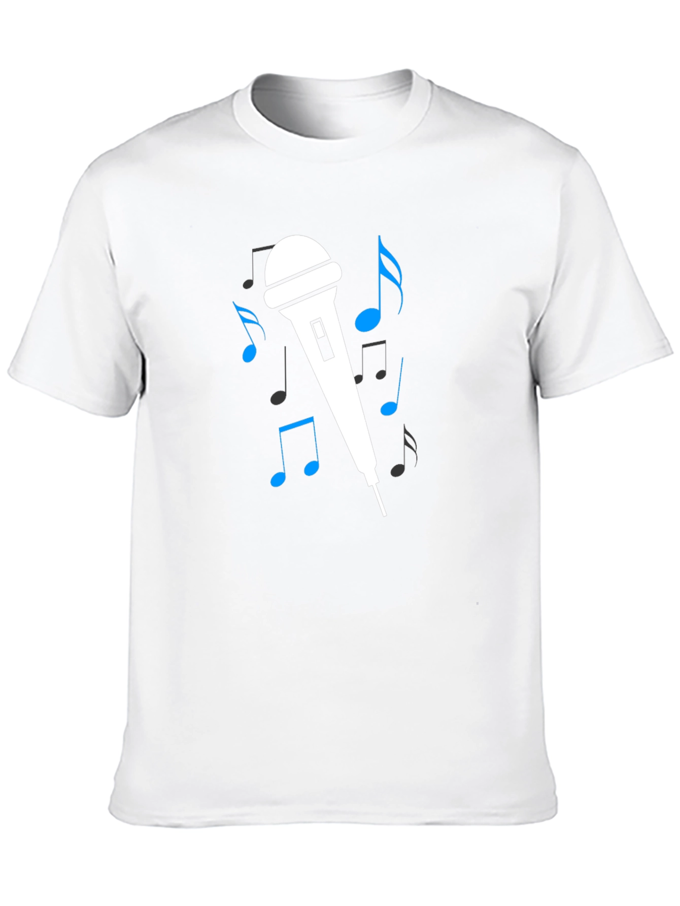 Music Lover Graphic Tee - Microphone Design