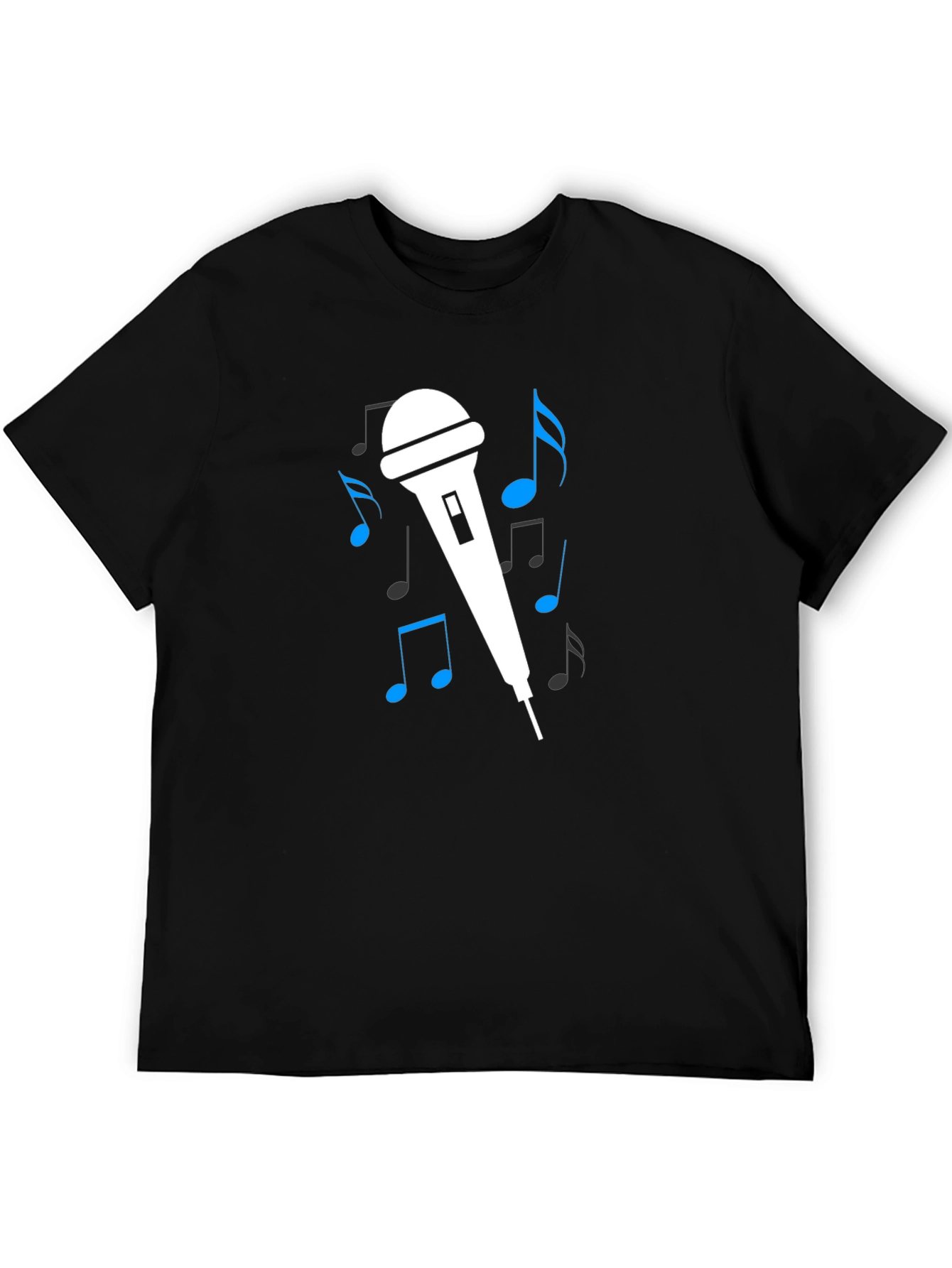 Music Lover Graphic Tee - Microphone Design