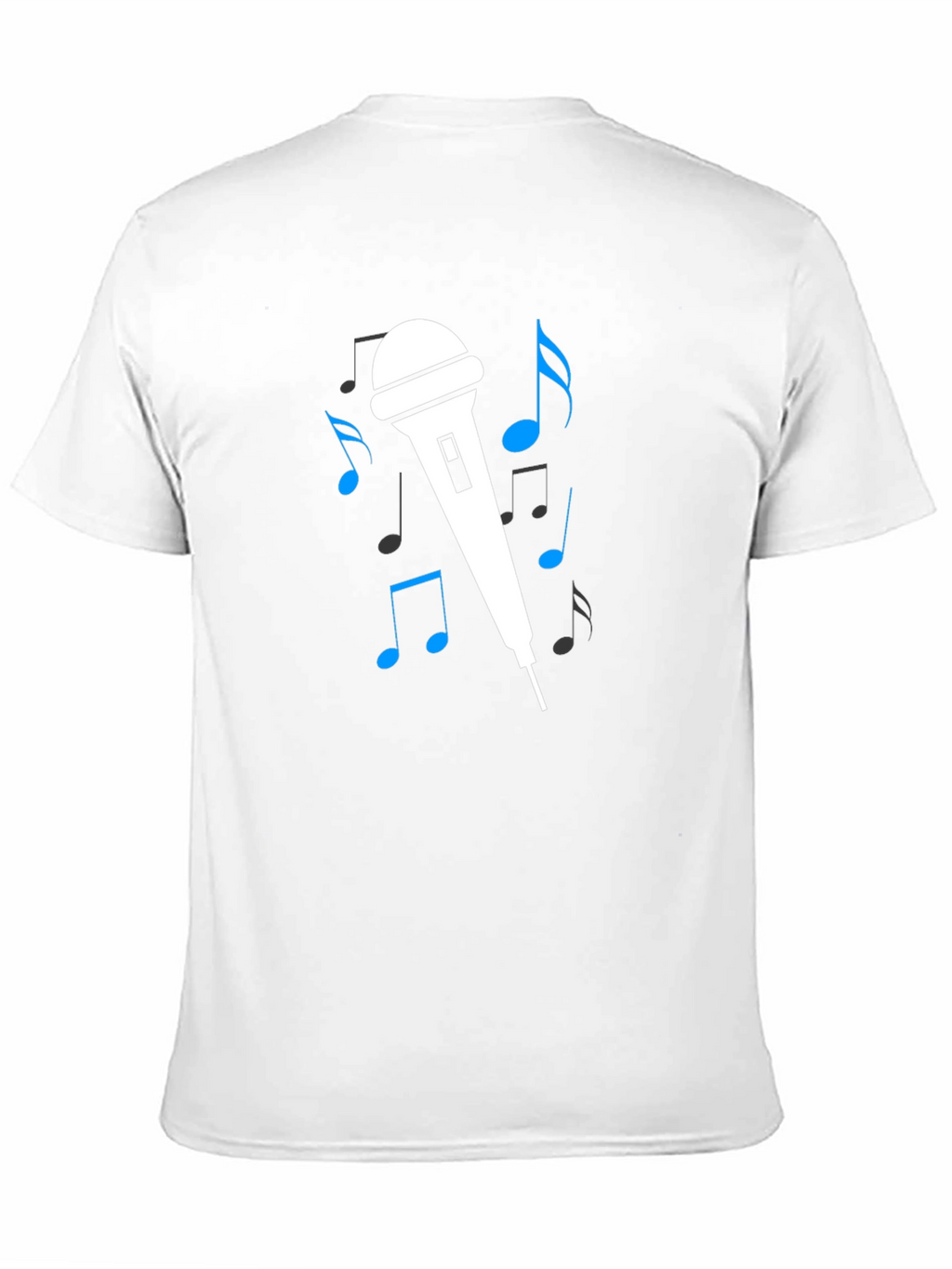 Music Lover Graphic Tee - Microphone Design