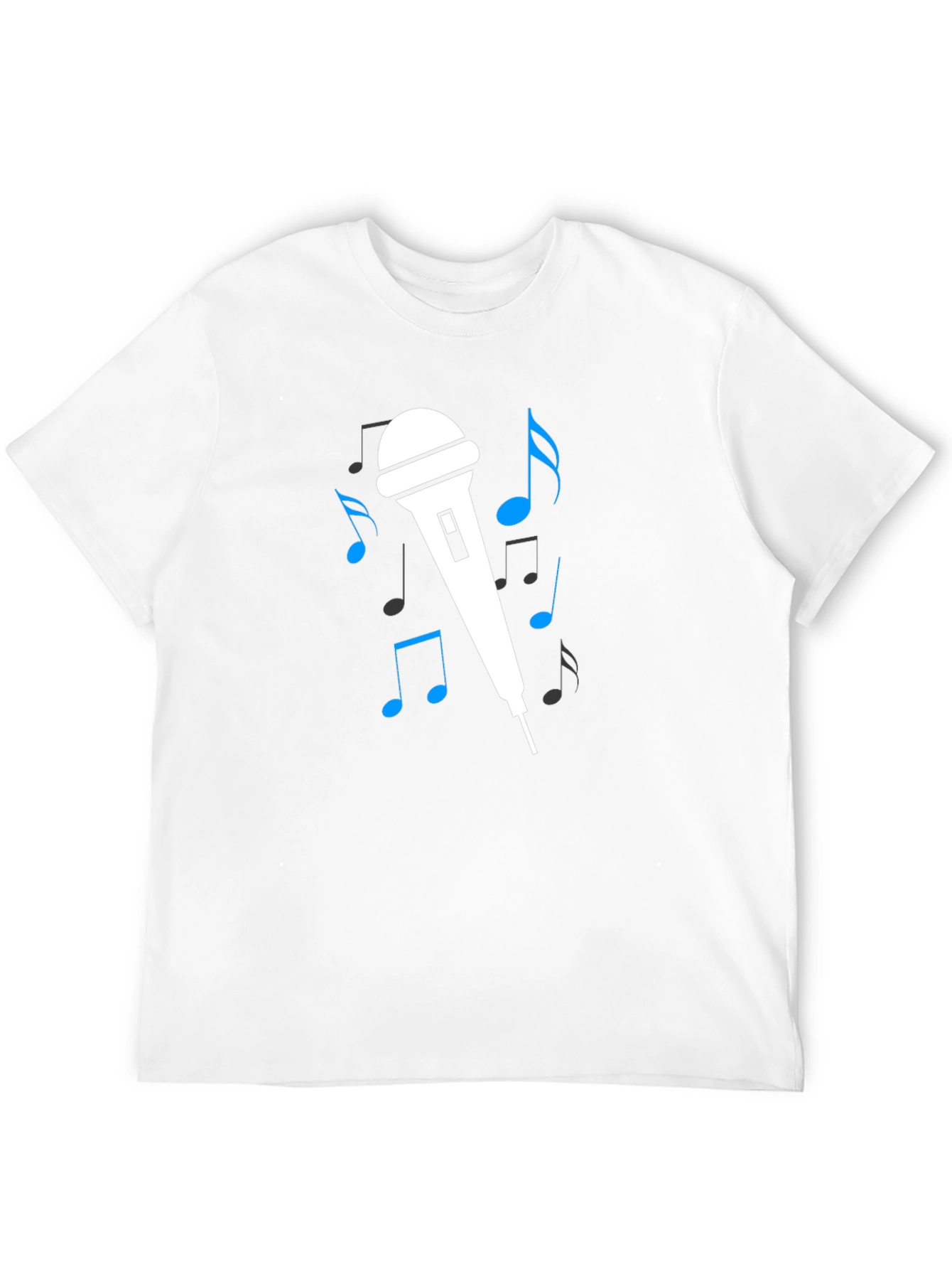 Music Lover Graphic Tee - Microphone Design
