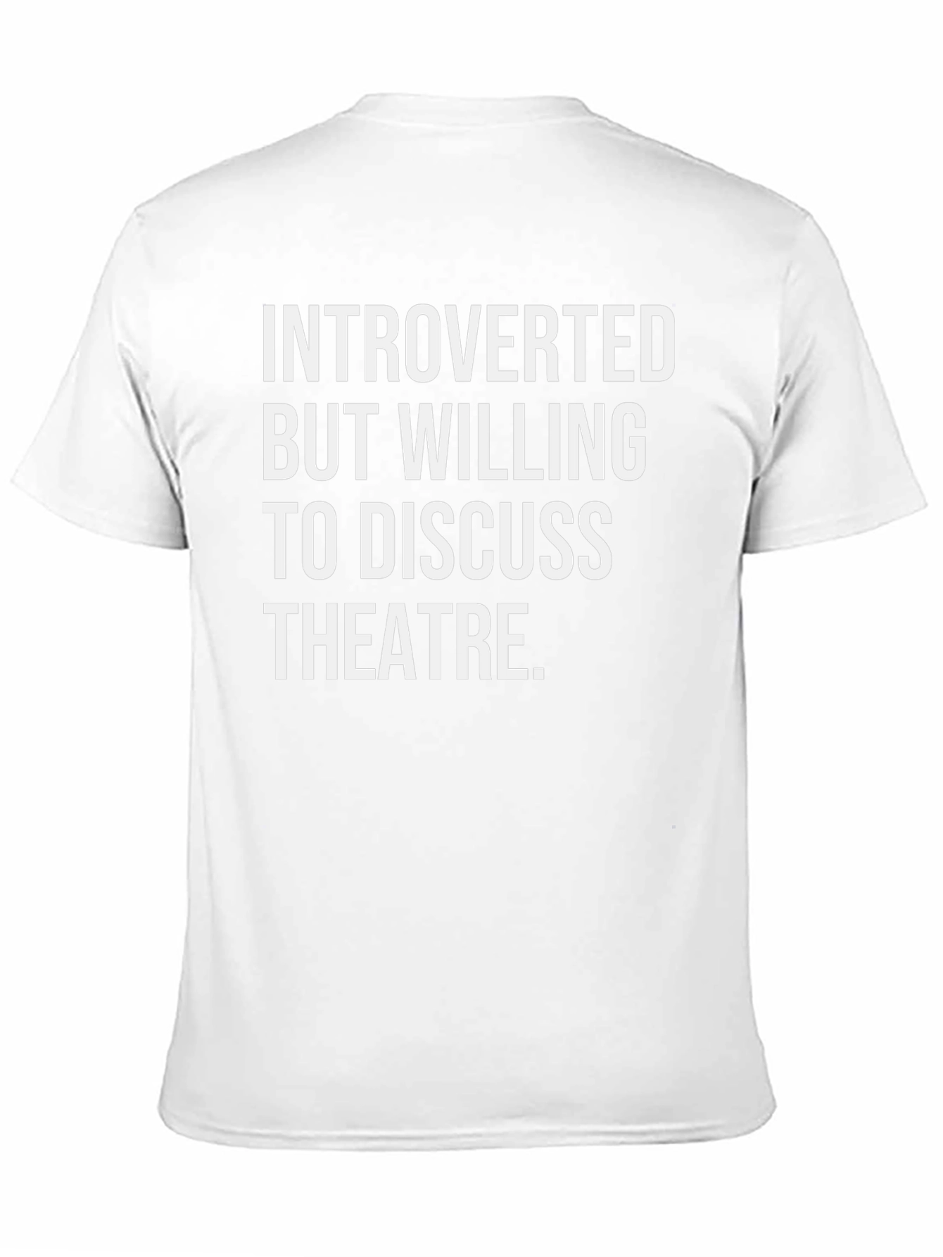 Introverted Theatre Lover T-Shirt - Black Cotton Tee