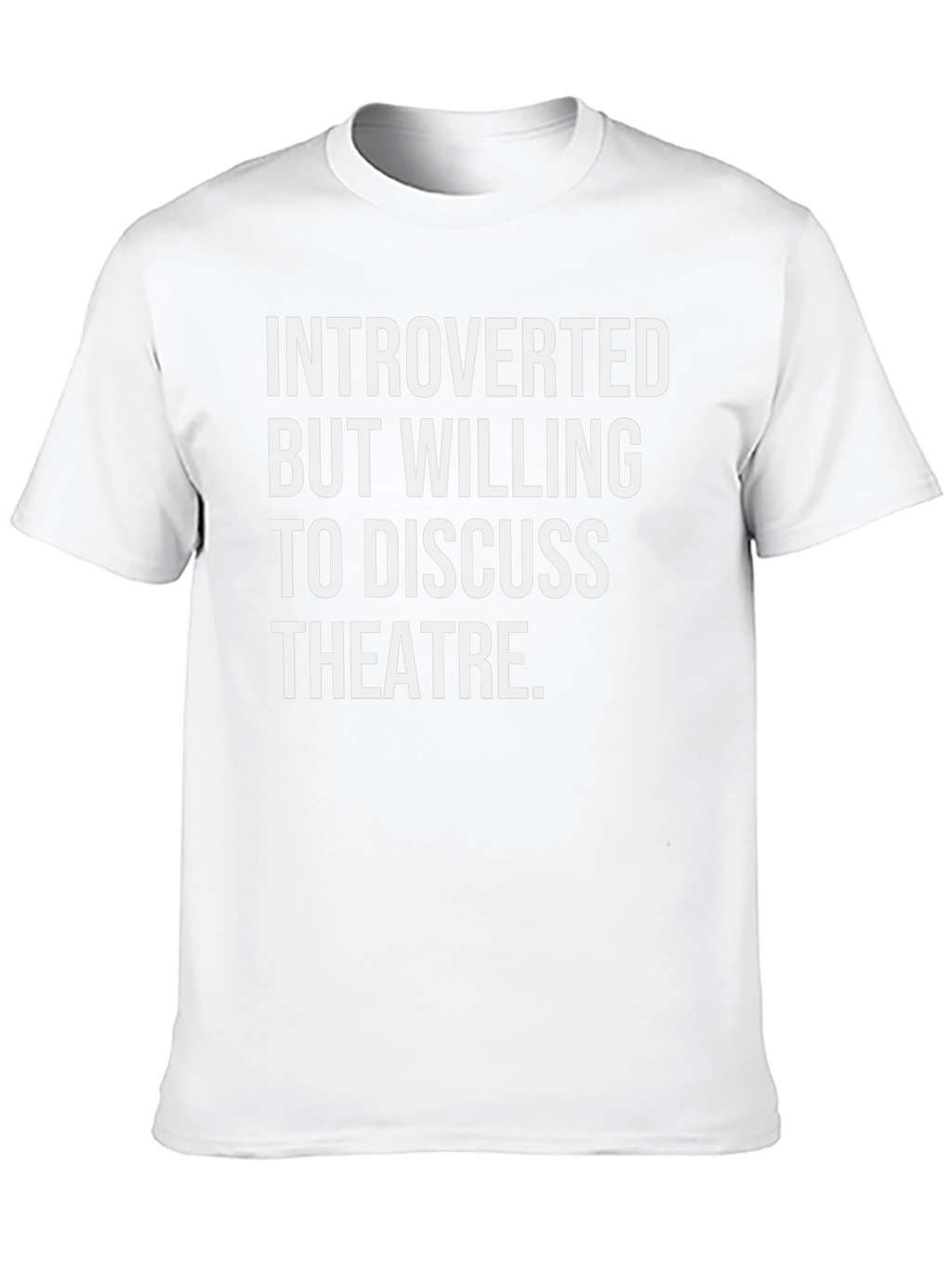 Introverted Theatre Lover T-Shirt - Black Cotton Tee