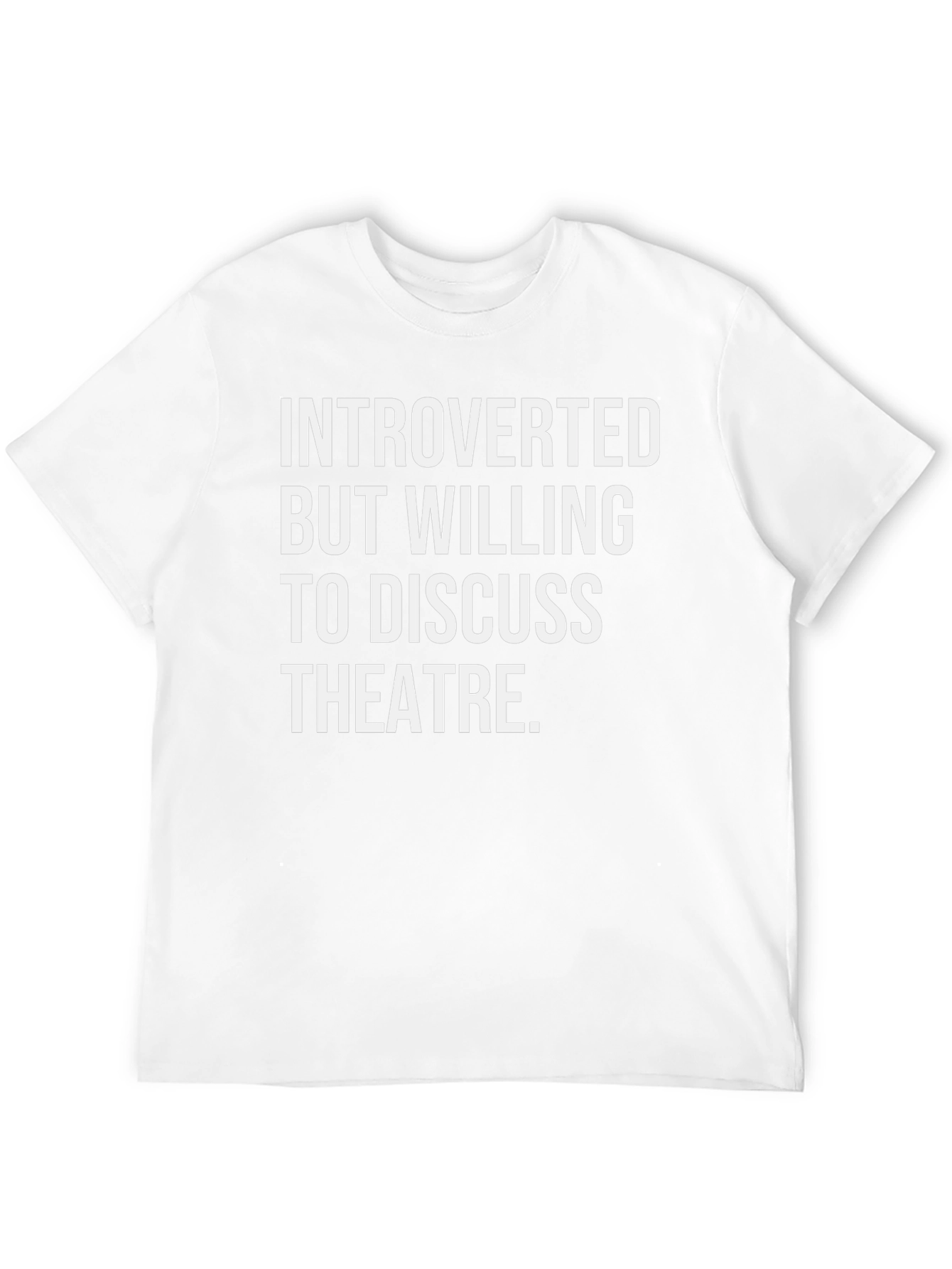 Introverted Theatre Lover T-Shirt - Black Cotton Tee