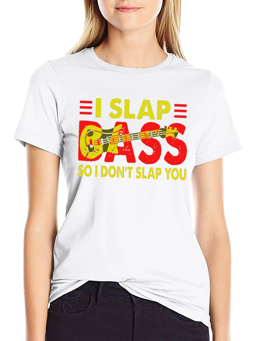 I Slap Bass Funny Musician T-Shirt
