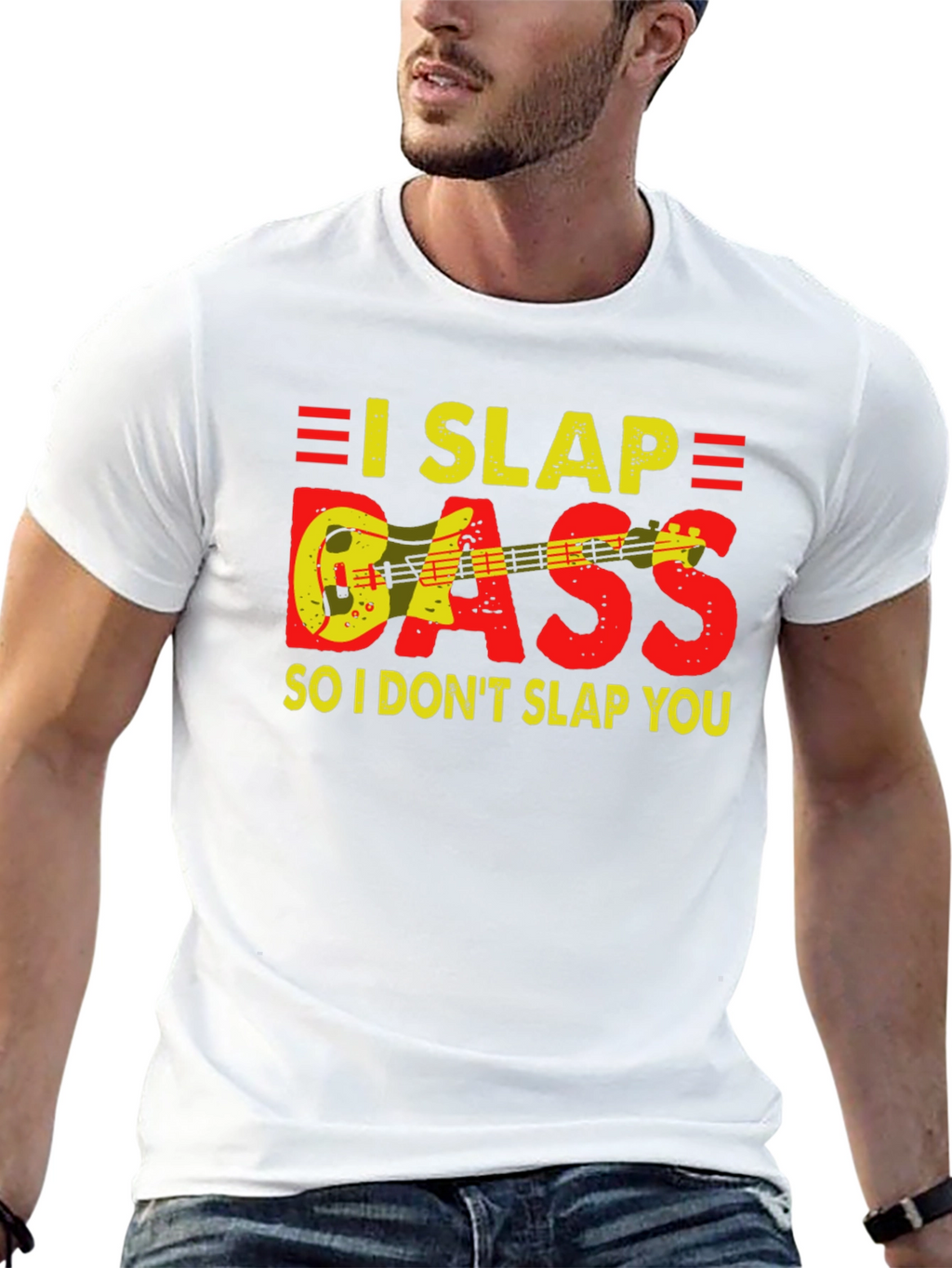 I Slap Bass Funny Musician T-Shirt