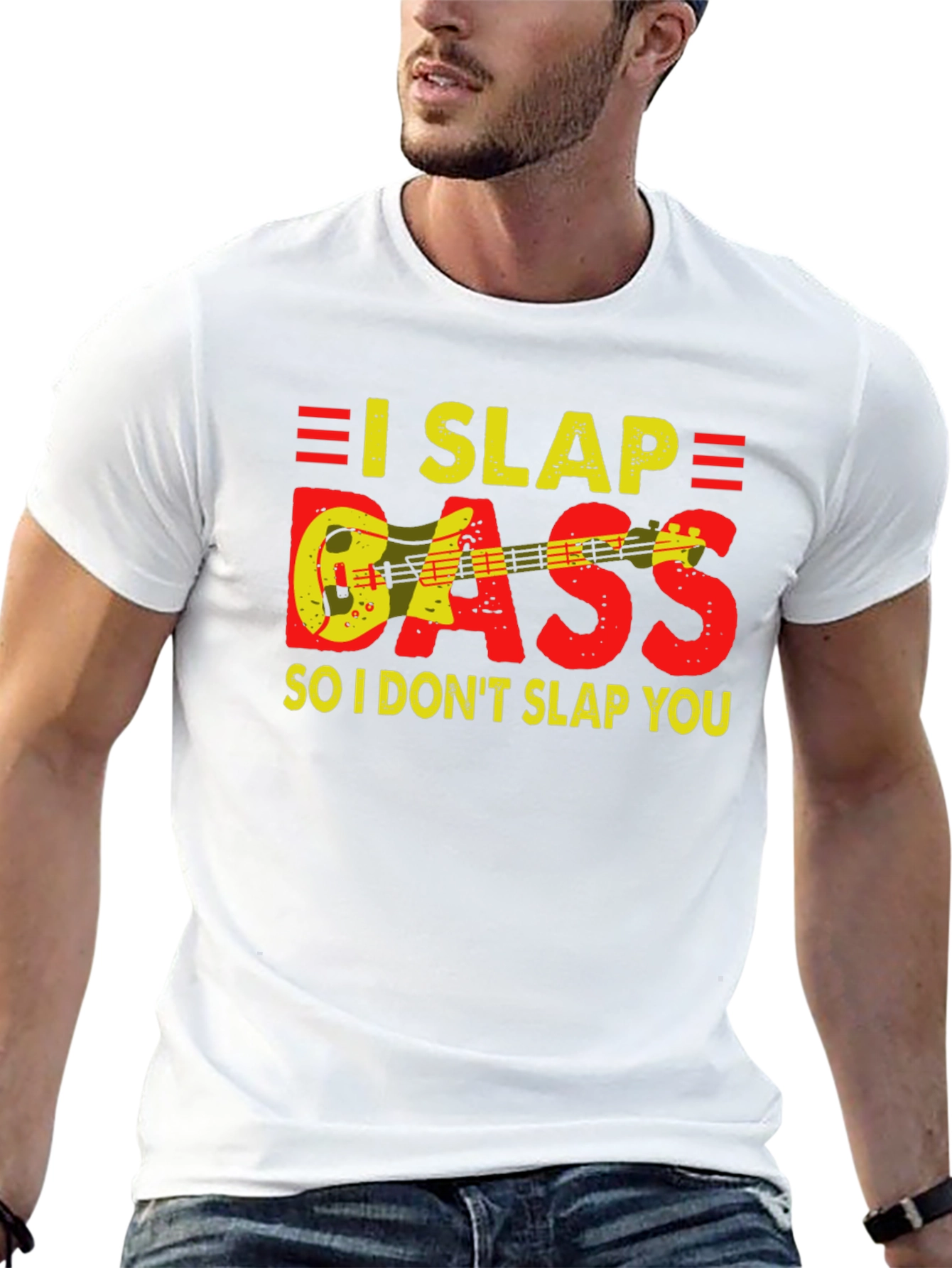I Slap Bass Funny Musician T-Shirt
