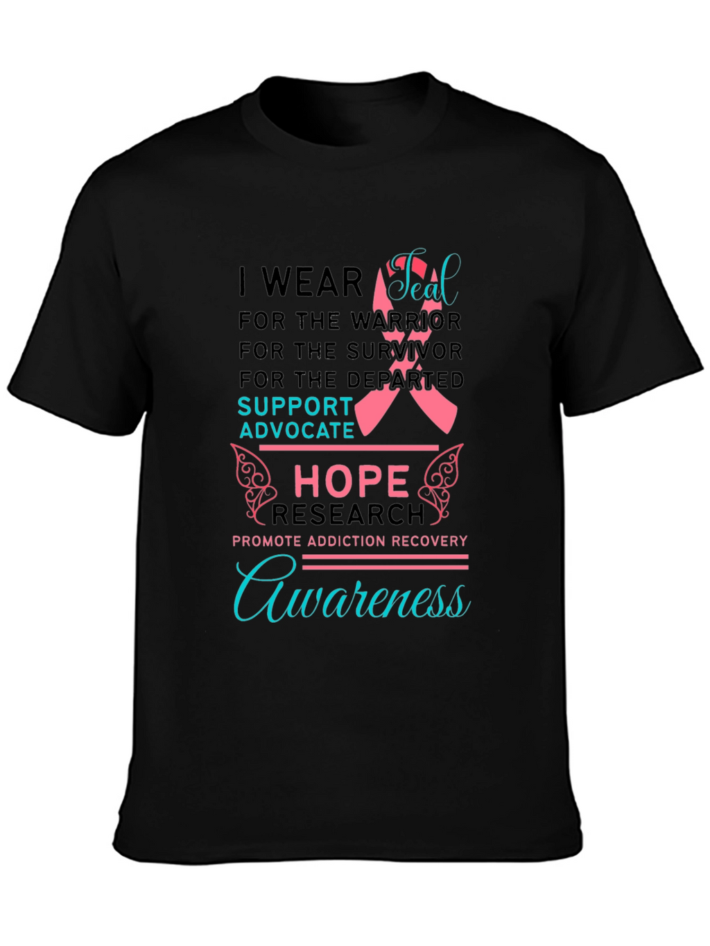 Addiction Awareness T-Shirt: Hope & Support