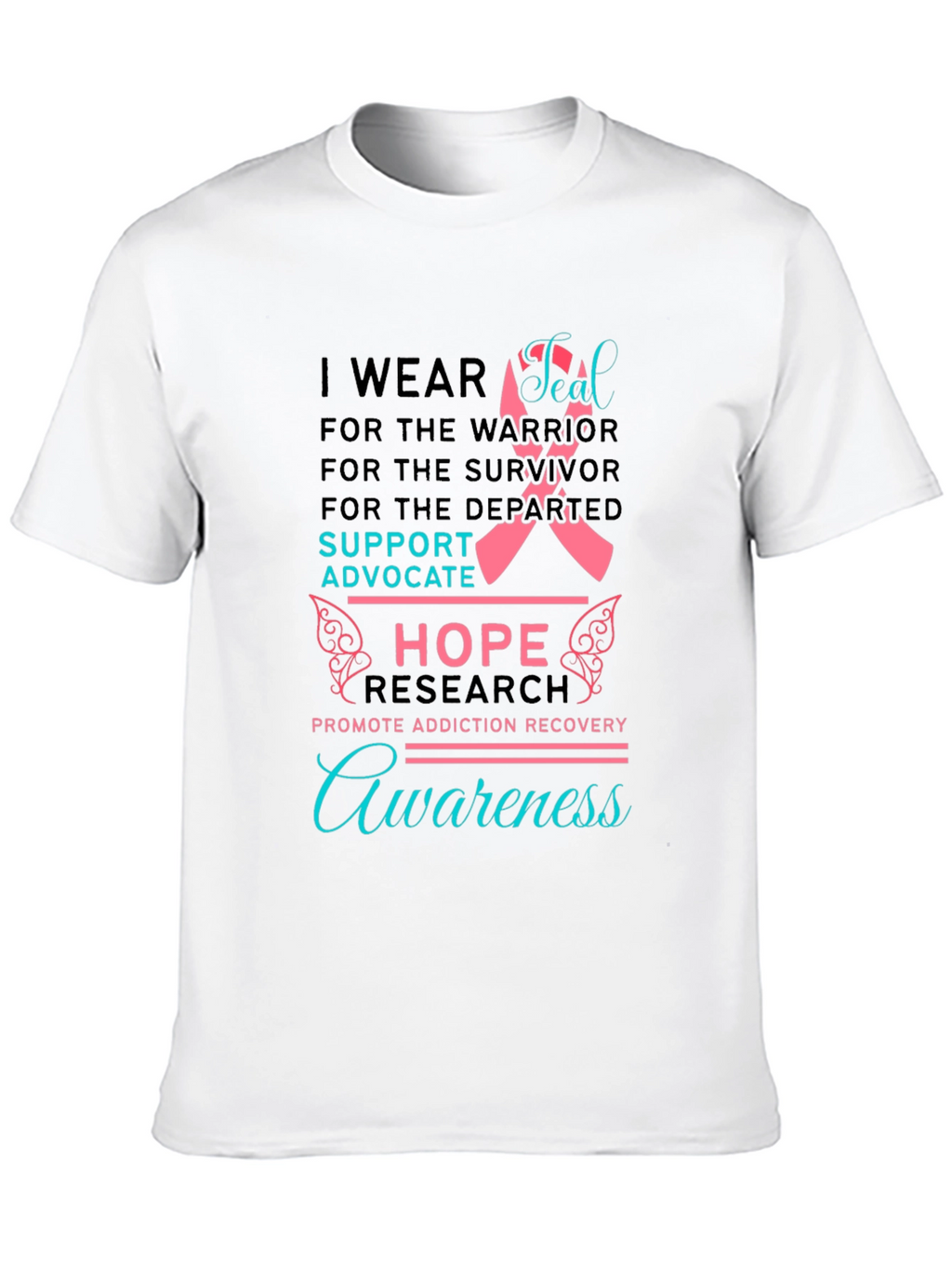 Addiction Awareness T-Shirt: Hope & Support