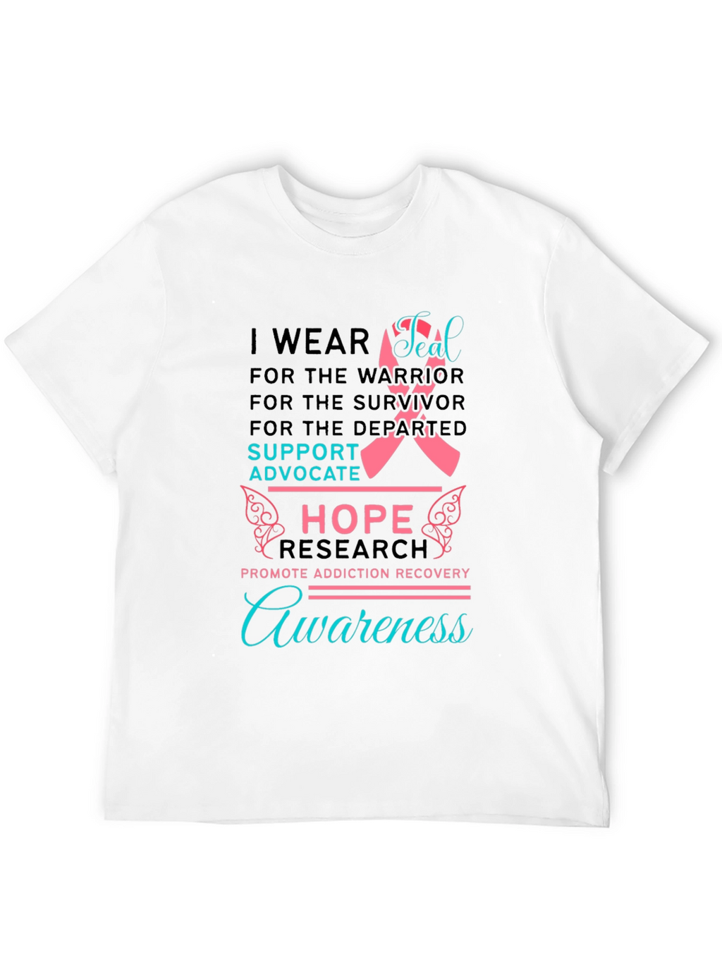 Addiction Awareness T-Shirt: Hope & Support