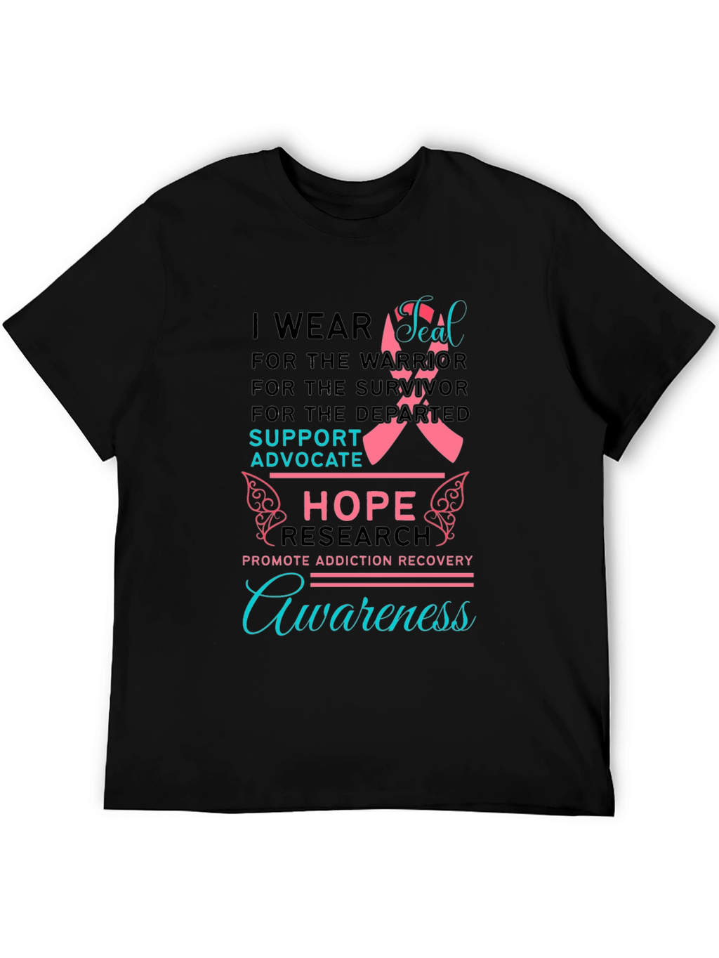 Addiction Awareness T-Shirt: Hope & Support