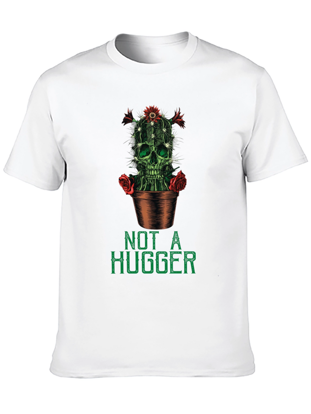 Not a Hugger Cactus Skull Graphic Tee