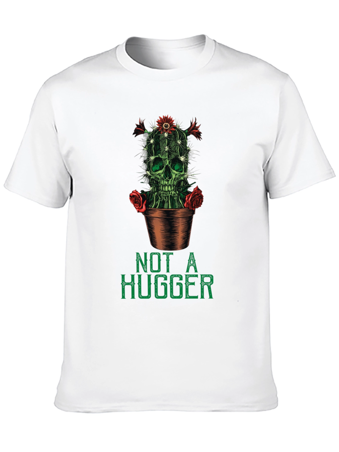 Not a Hugger Cactus Skull Graphic Tee