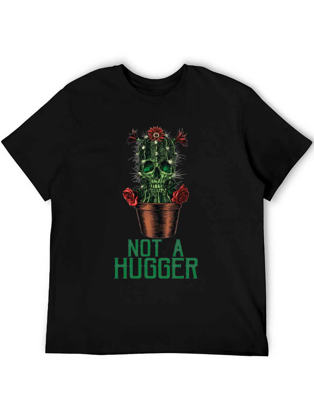 Not a Hugger Cactus Skull Graphic Tee