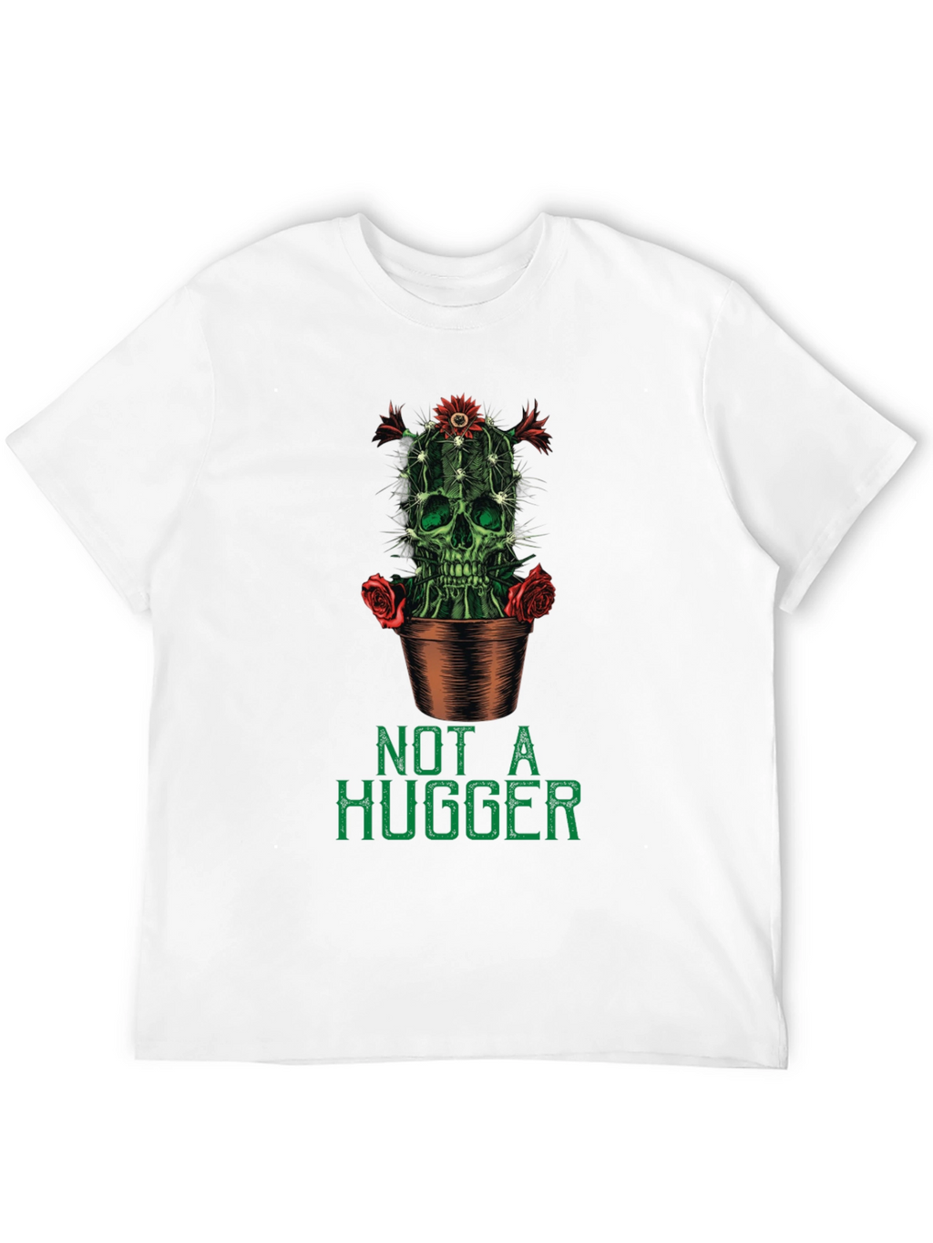 Not a Hugger Cactus Skull Graphic Tee