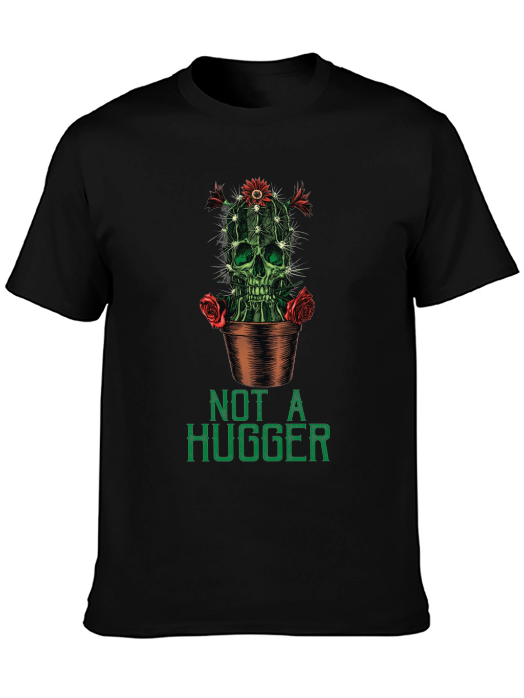 Not a Hugger Cactus Skull Graphic Tee
