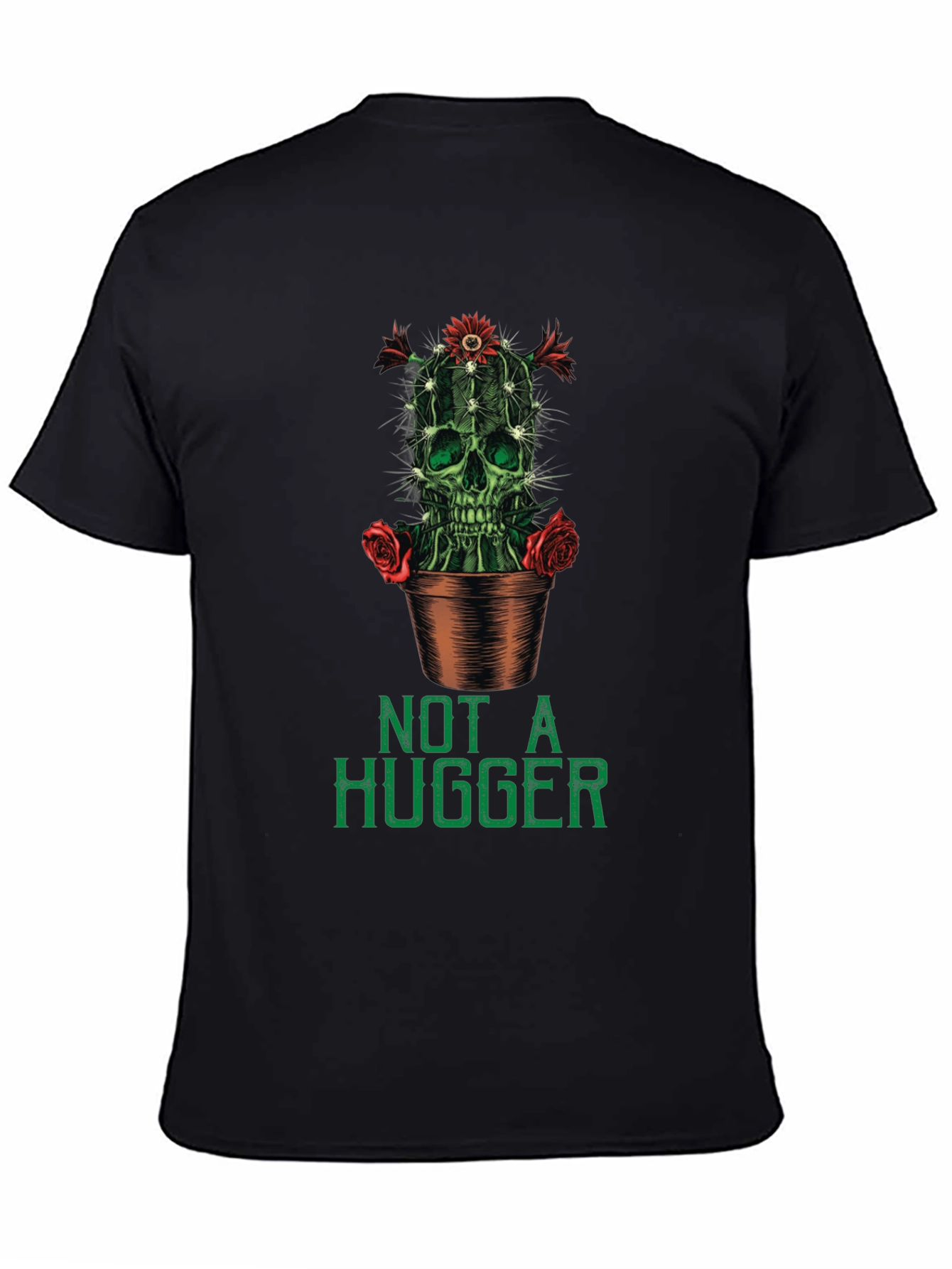 Not a Hugger Cactus Skull Graphic Tee