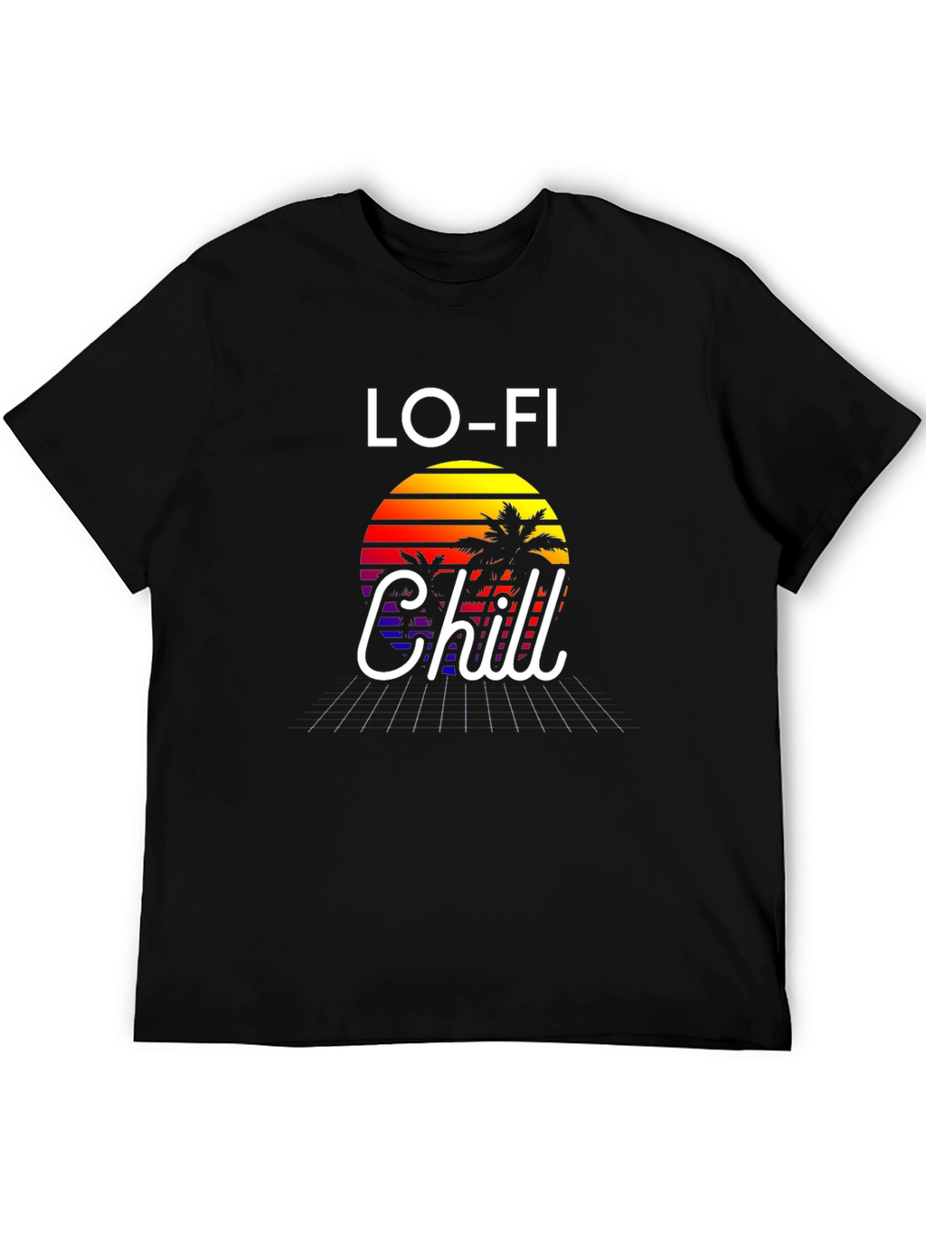 Lo-Fi Chill Graphic Tee - Retro Sunset Vibes