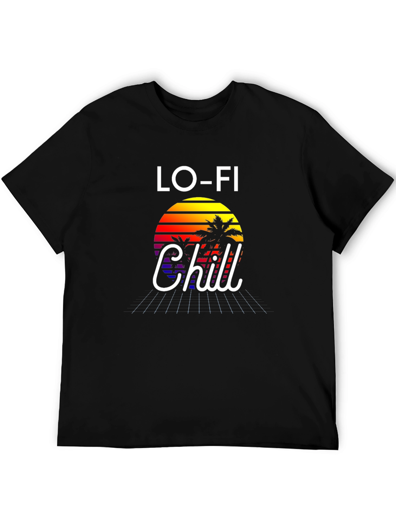 Lo-Fi Chill Graphic Tee - Retro Sunset Vibes