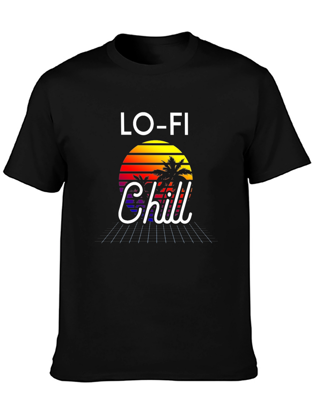 Lo-Fi Chill Graphic Tee - Retro Sunset Vibes