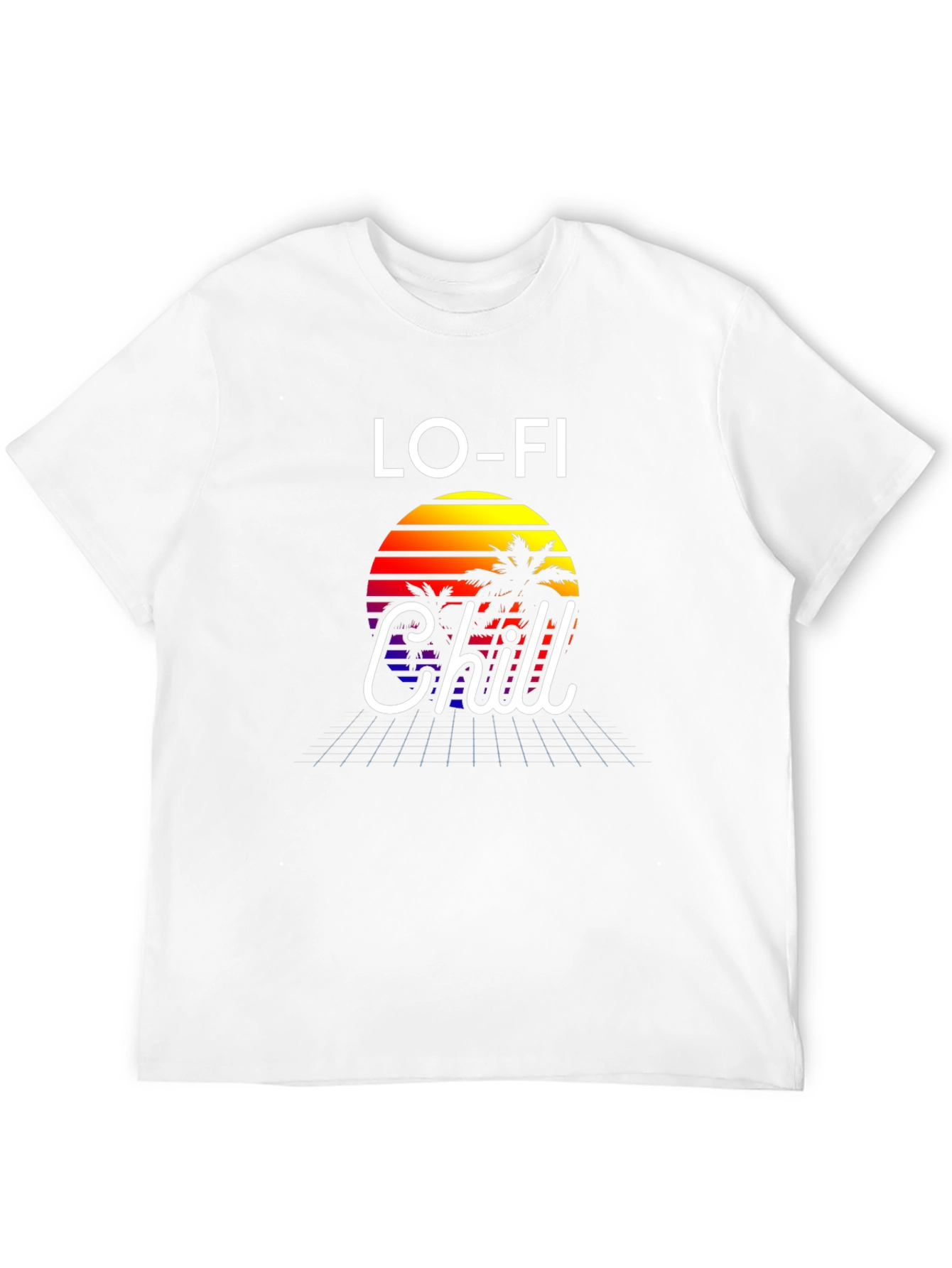 Lo-Fi Chill Graphic Tee - Retro Sunset Vibes