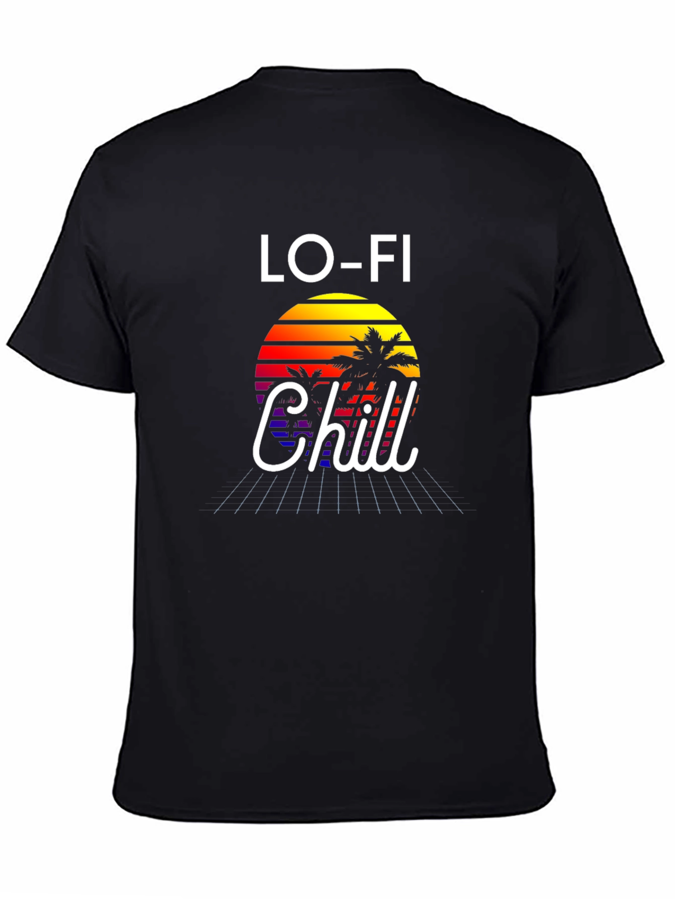 Lo-Fi Chill Graphic Tee - Retro Sunset Vibes