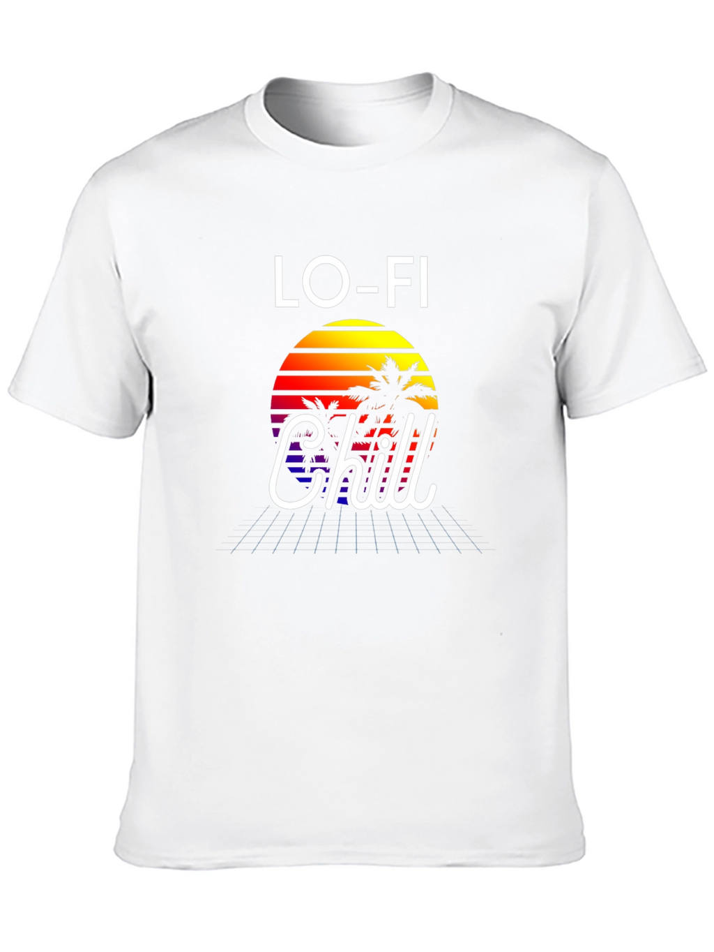 Lo-Fi Chill Graphic Tee - Retro Sunset Vibes