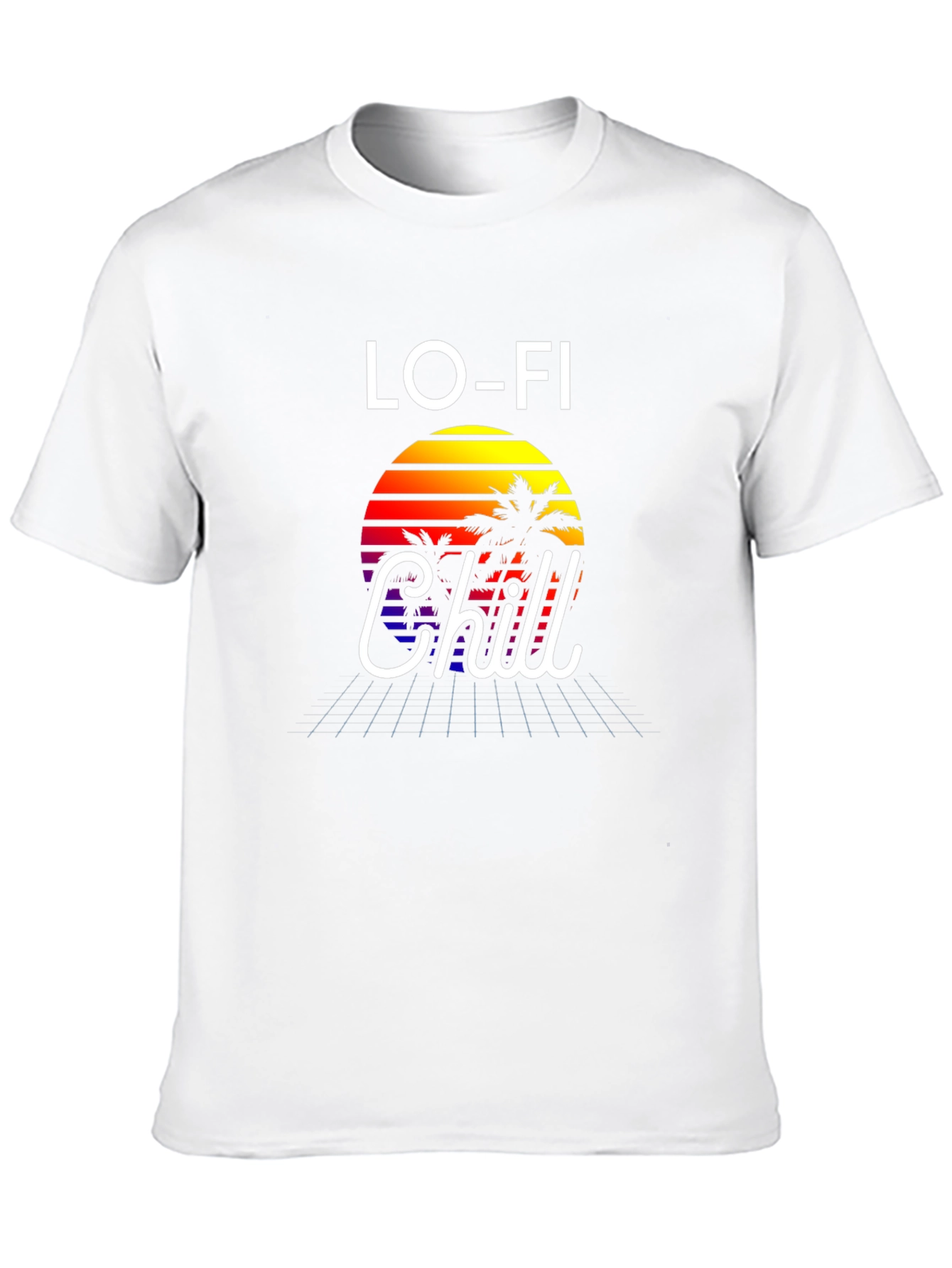 Lo-Fi Chill Graphic Tee - Retro Sunset Vibes
