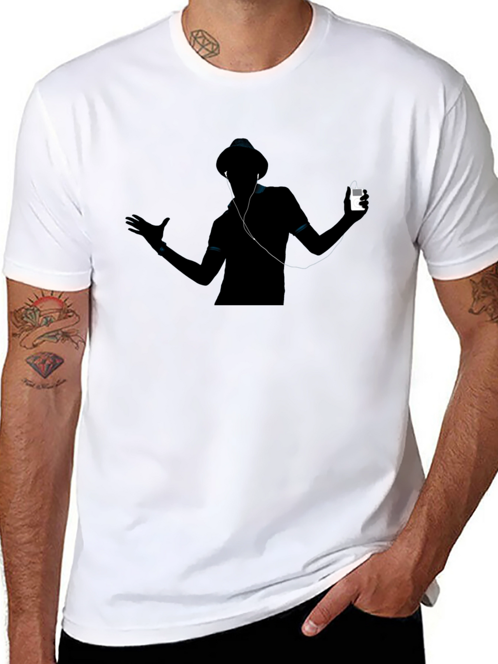 Silhouette Music Lover T-Shirt