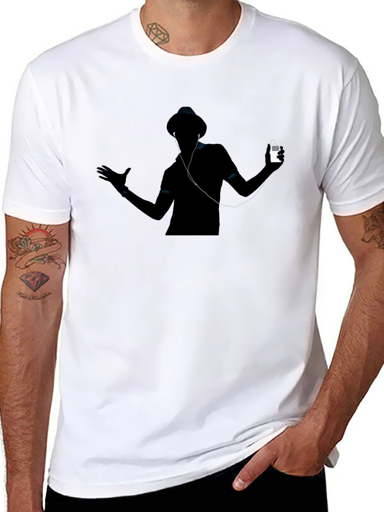 Silhouette Music Lover T-Shirt