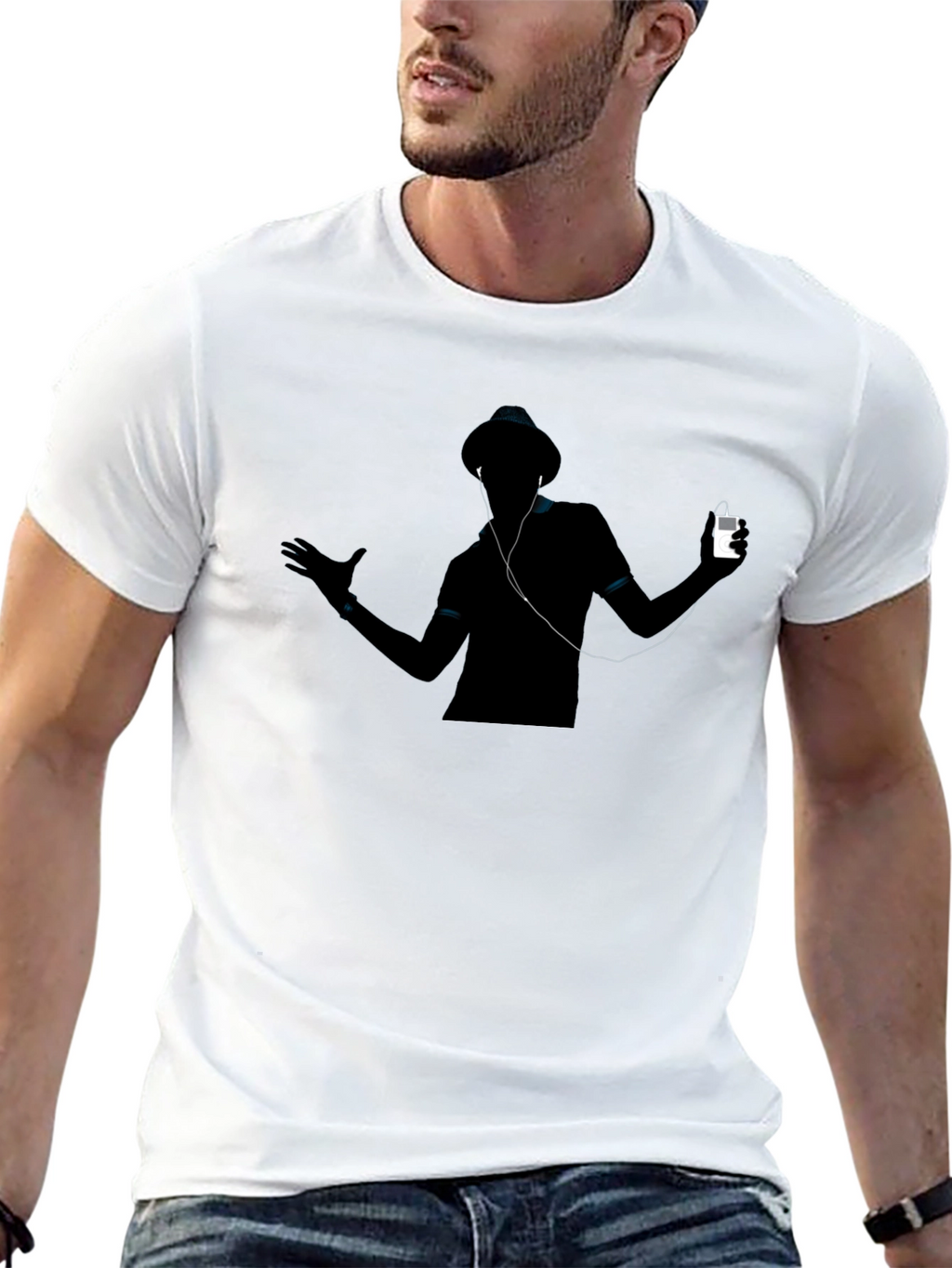 Silhouette Music Lover T-Shirt